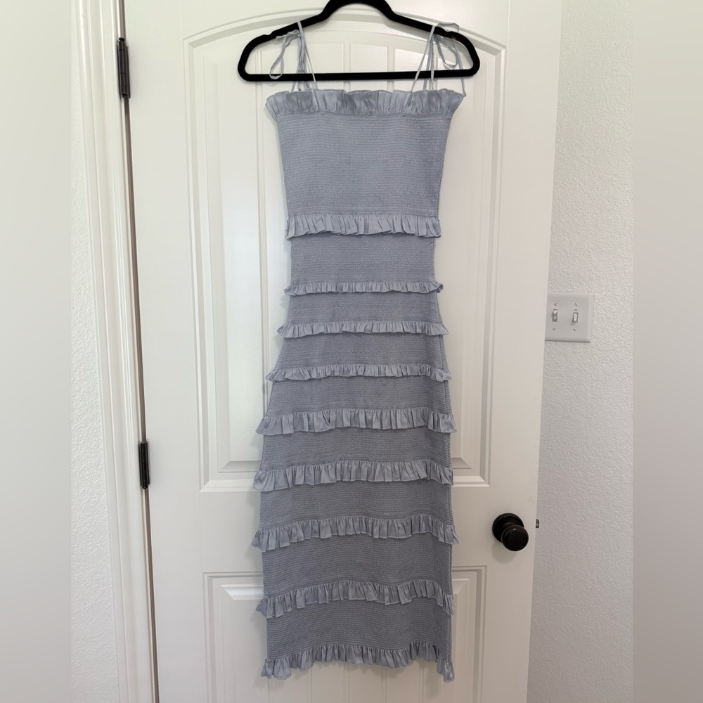 V. Chapman Lily Dress in Arctic Ice (Blue) - size 0